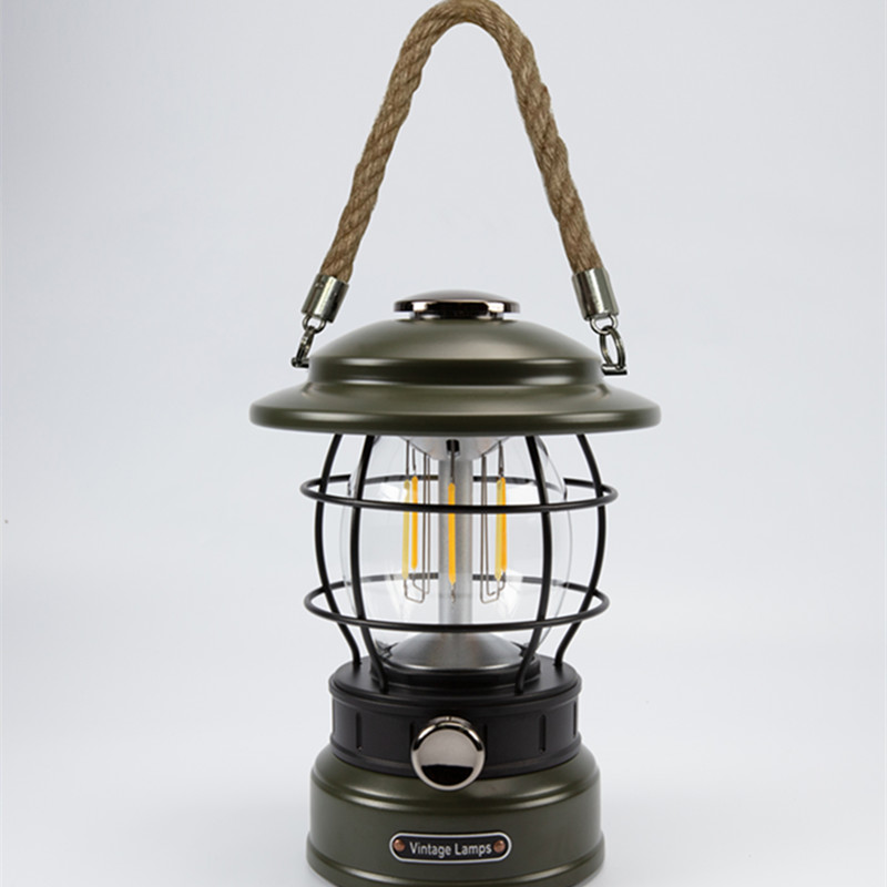 2023 Najnovija LED šatorska lampa u retro stilu za avanture na otvorenom