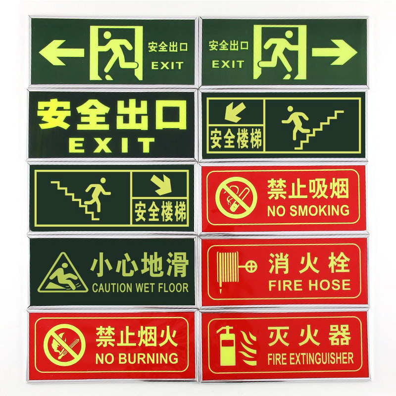 photoluminescent sign